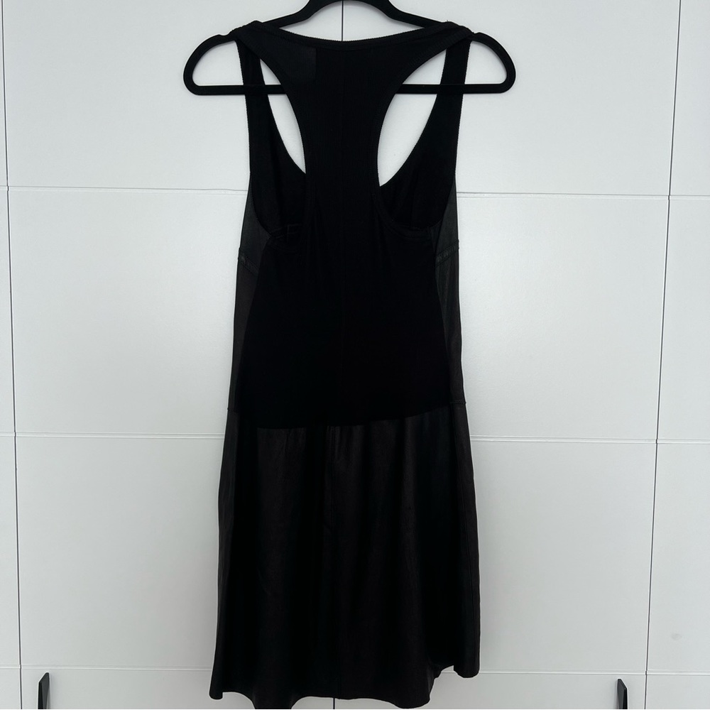 Illia Black Leather Dress - Picture 3 of 4